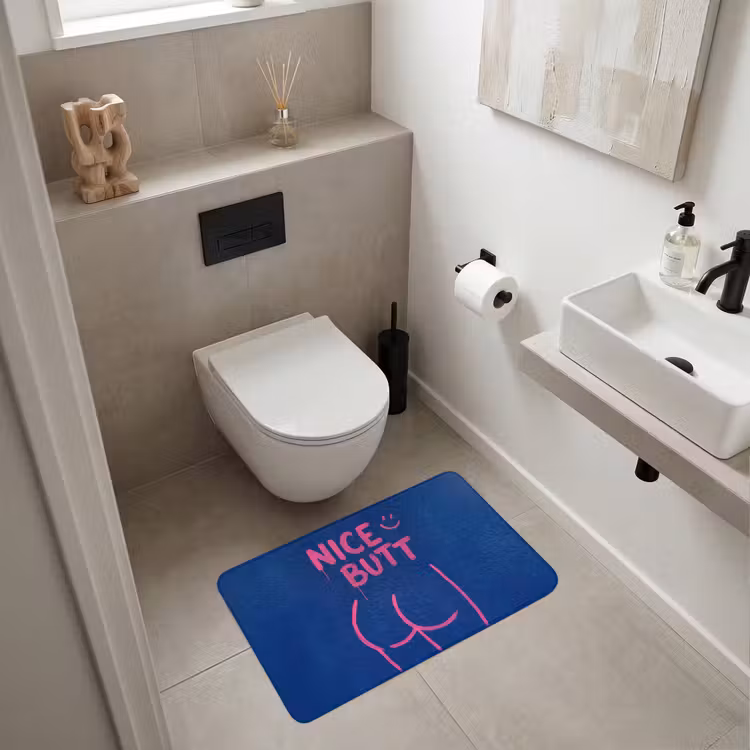 Wc Mat - Brutaal - Grappig - Blauw — 6