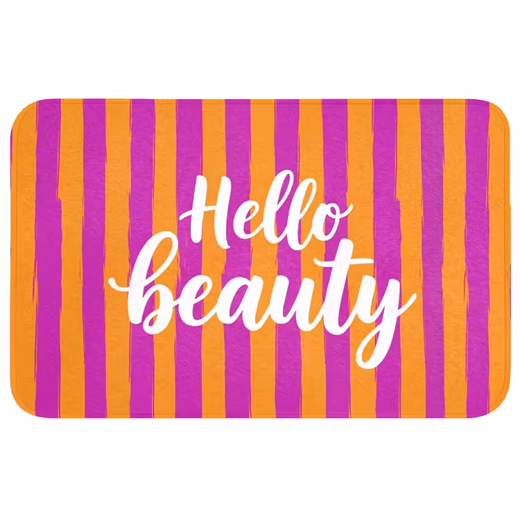 Wc Mat - Modern - Hello - Oranje — 1