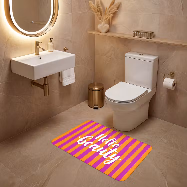Wc Mat - Modern - Hello - Oranje — 4