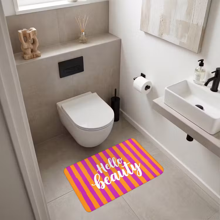 Wc Mat - Modern - Hello - Oranje — 6