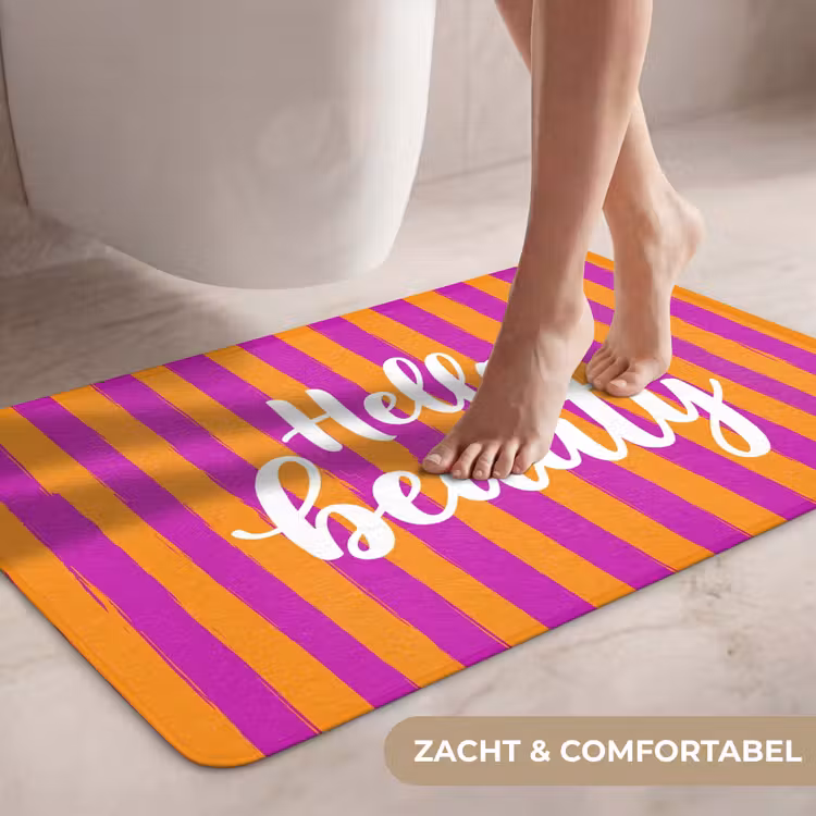 Wc Mat - Modern - Hello - Oranje — 7