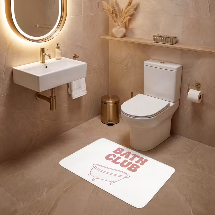 Wc Mat - Retro - Bad - Roze — 4