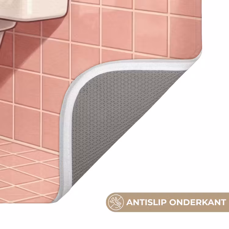Wc Mat - Roze - Retro - Vrouw — 3