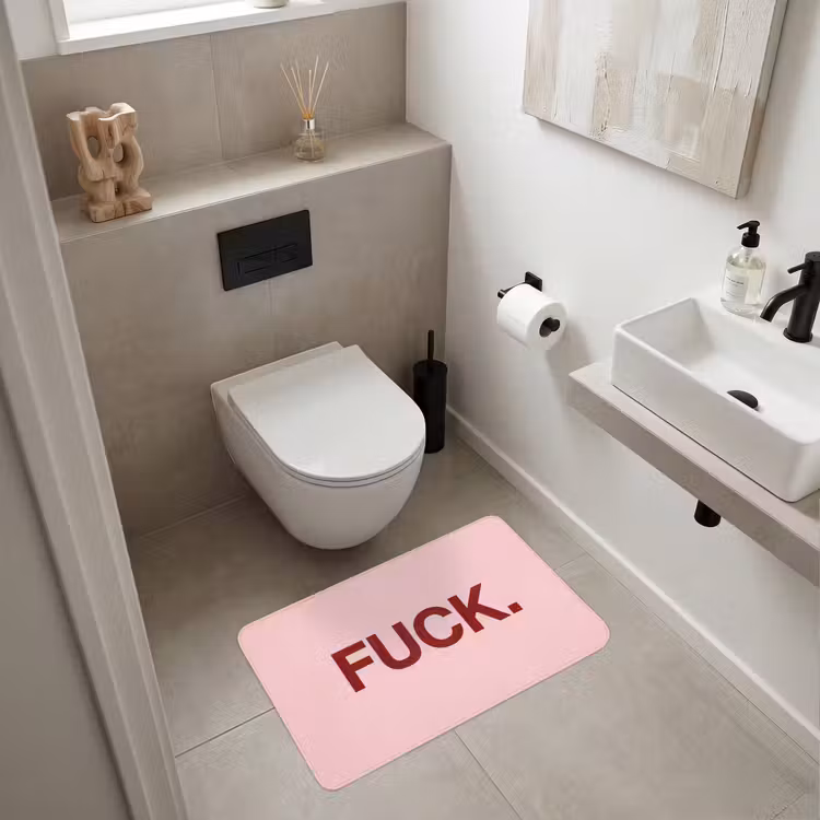 Wc Mat - Statement - Krachtig - Roze — 6