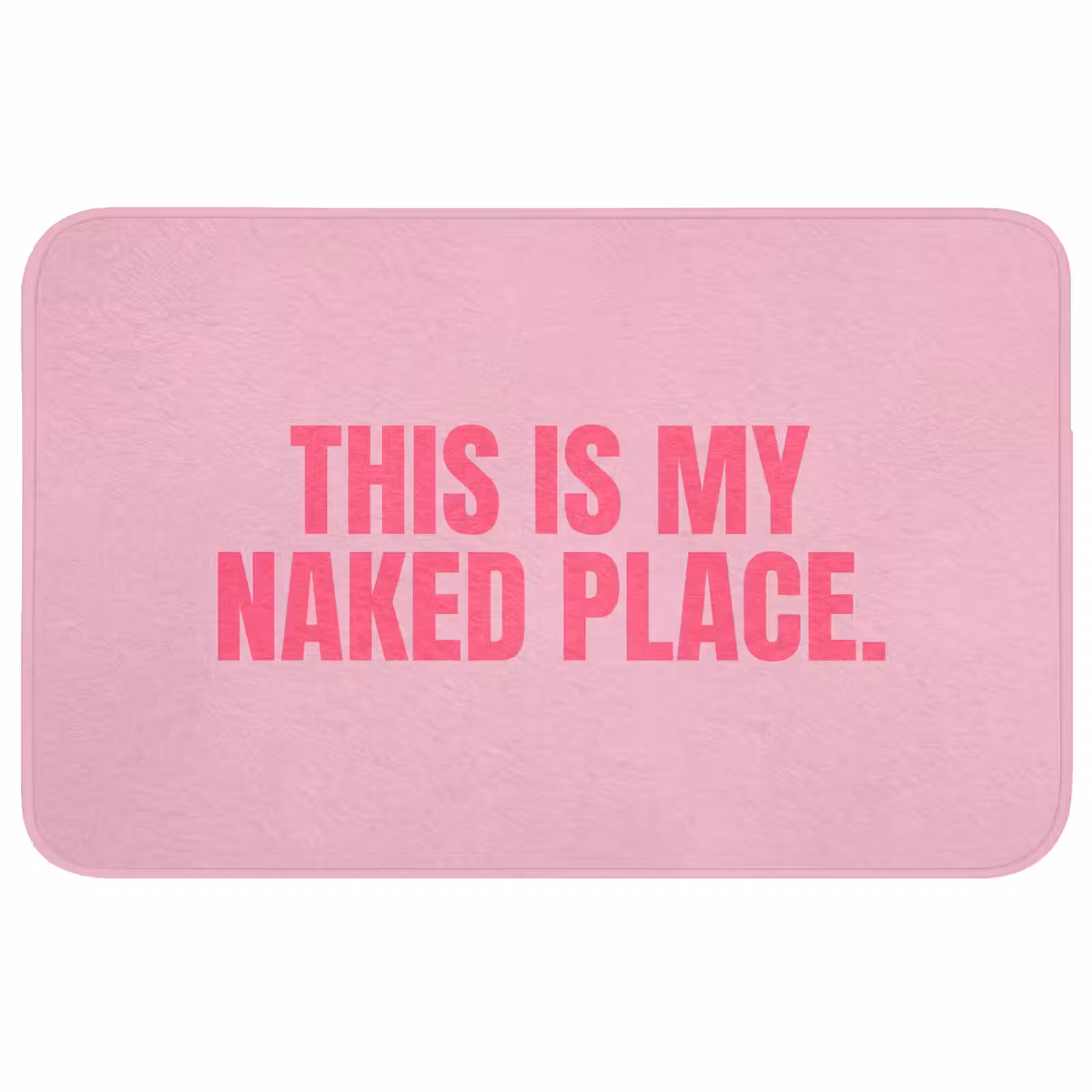 Wc Mat - Tekst - Modern - Roze — 1