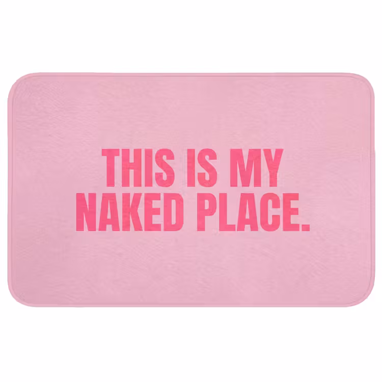 Wc Mat - Tekst - Modern - Roze — 1