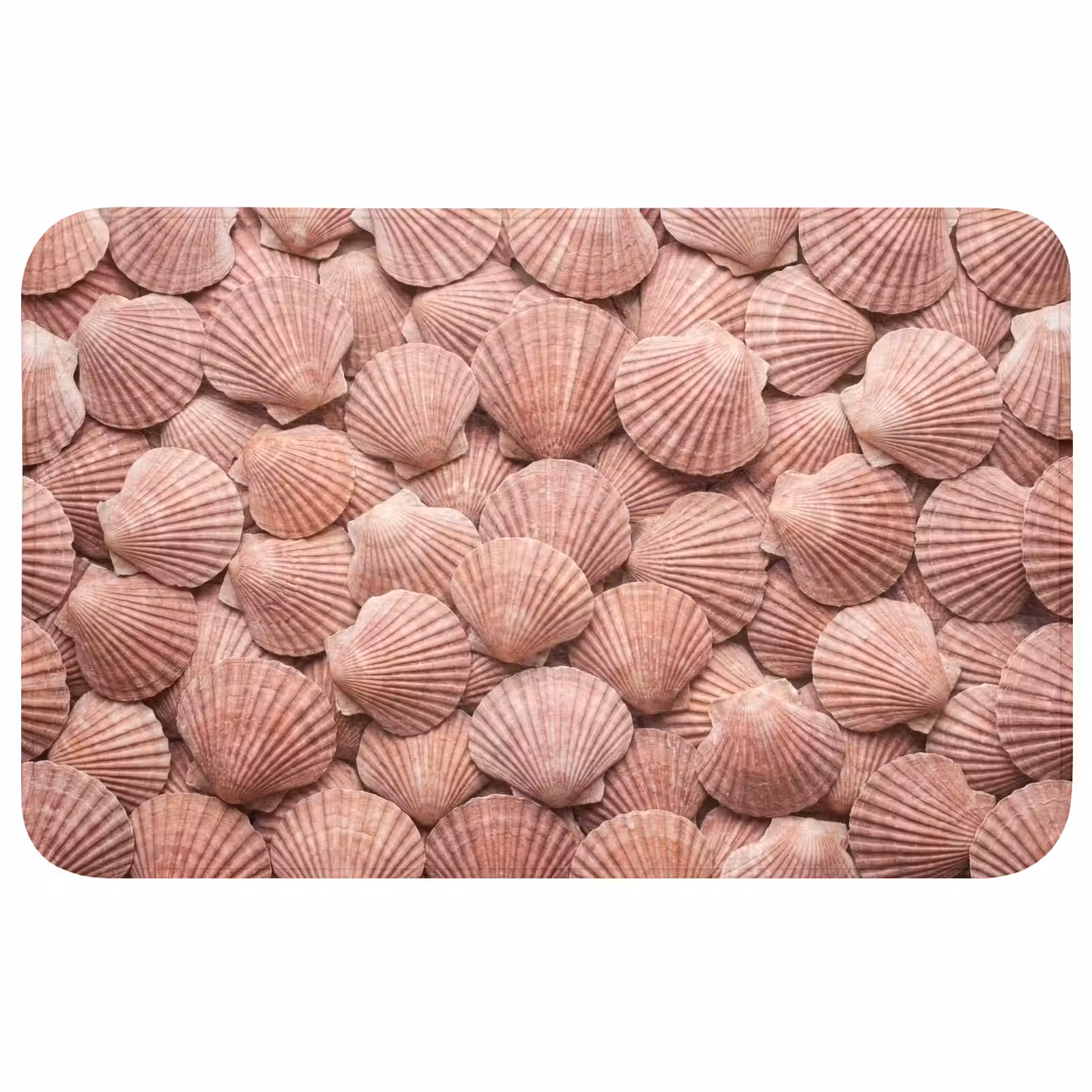 Wc Mat - Schelpen - Patroon - Roze — 1
