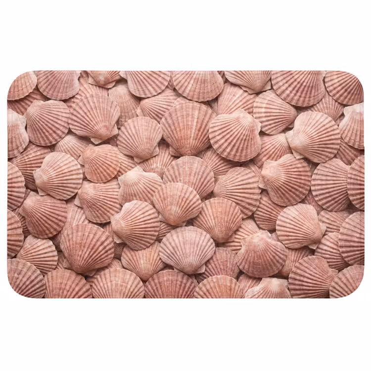 Wc Mat - Schelpen - Patroon - Roze — 1