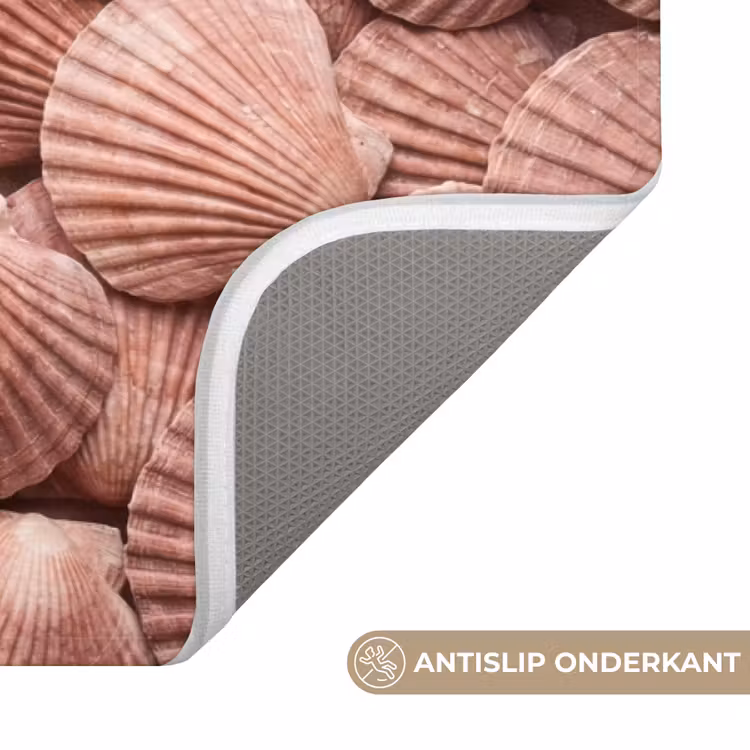 Wc Mat - Schelpen - Patroon - Roze — 3