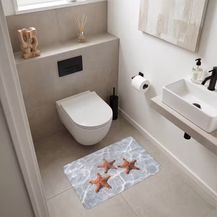 Wc Mat - Zeesterren - Water - Helder — 6