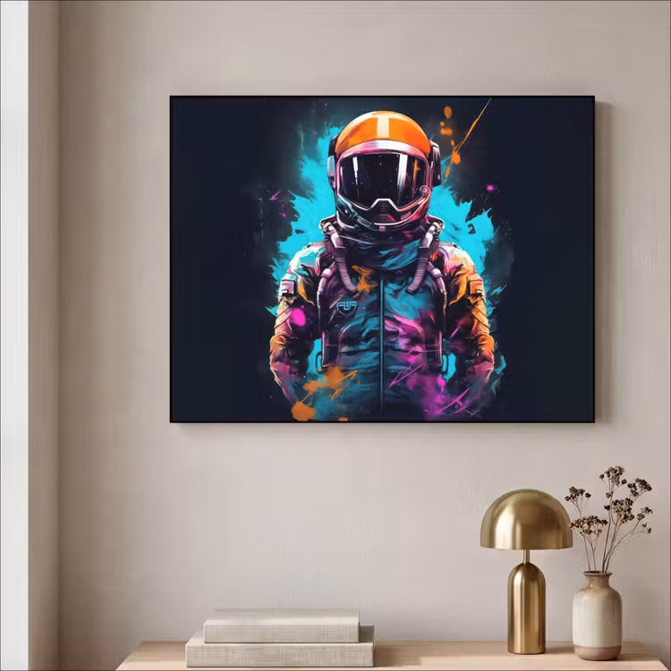 Art Frame - Astronaut - Neon - Gaming - Ruimte — 5