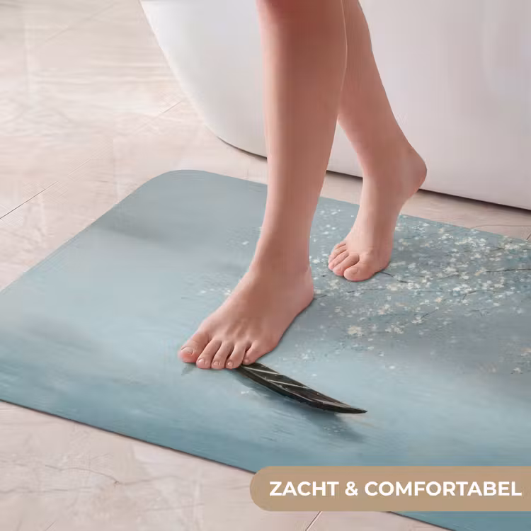 Badmat - Bloesems - Minimalistisch - Wateroppervlak - Boot — 5