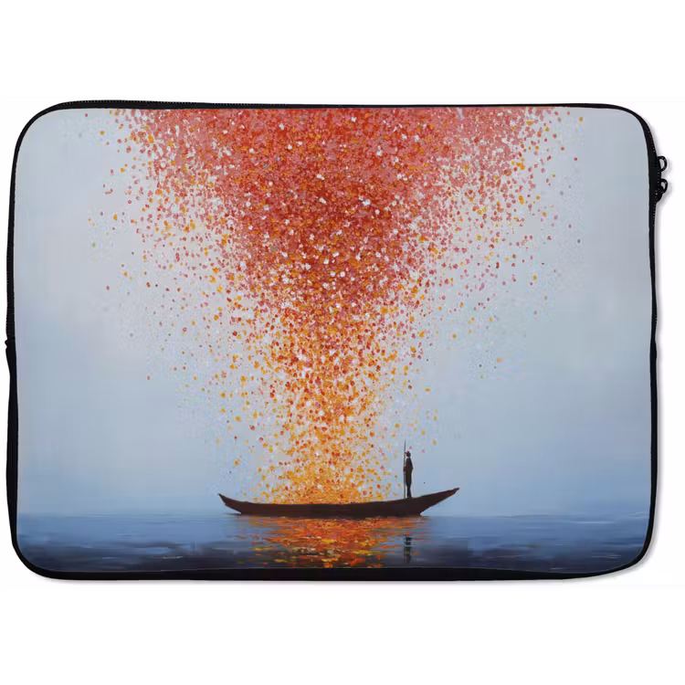 Laptophoes - Wolk - Confetti - Boot - Wateroppervlakte — 1