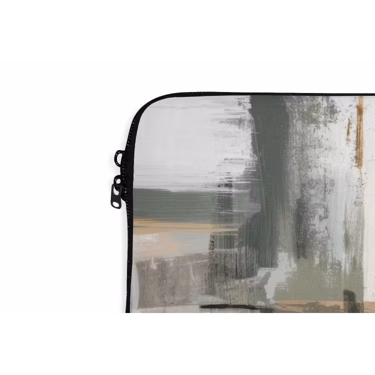 Laptophoes - Penseelstreken - Abstract - Aardetinten — 5