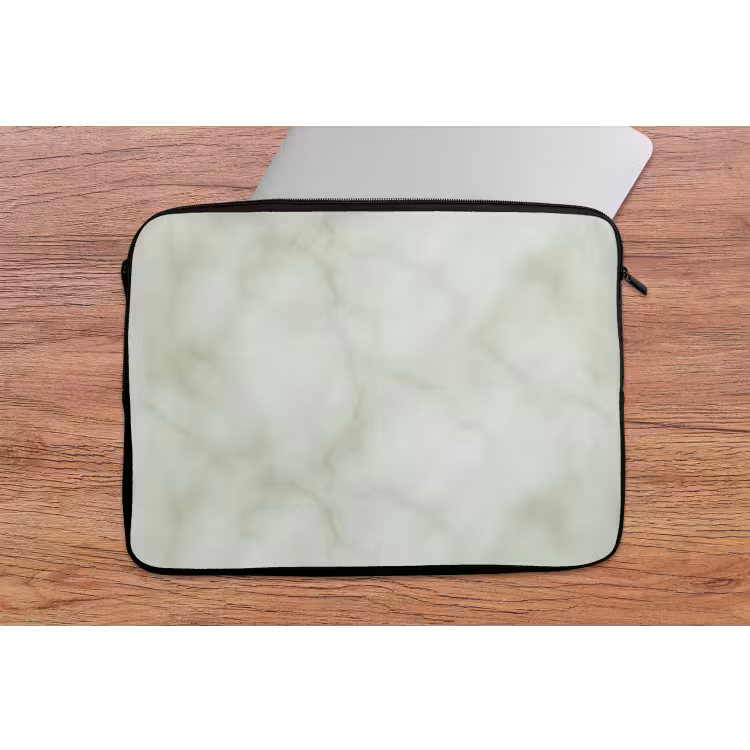Laptophoes - Groen - Marmer - Aders — 2