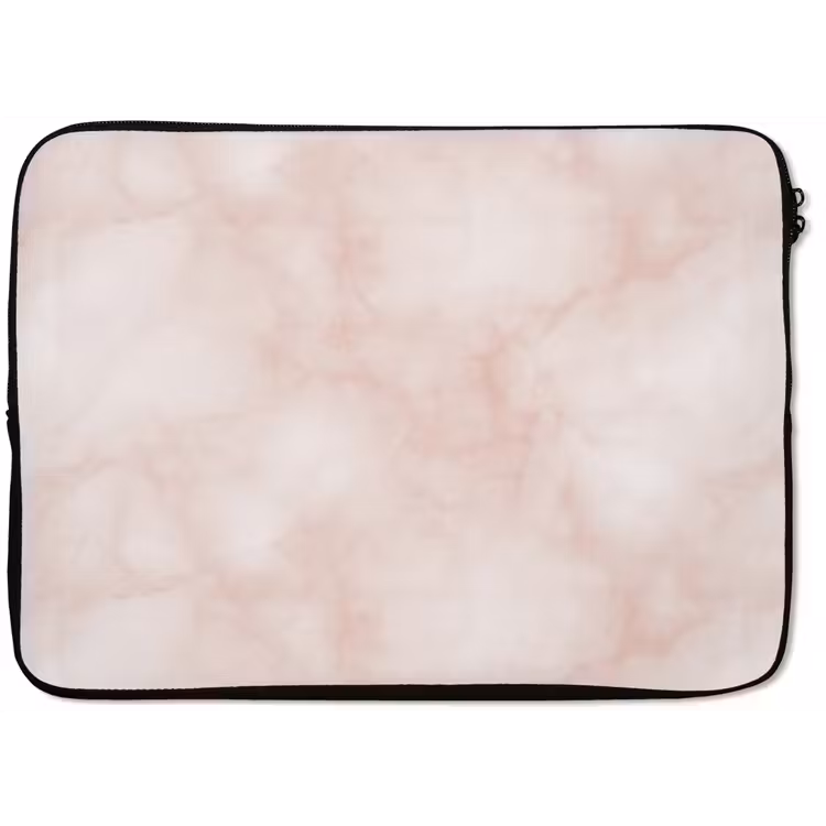 Laptophoes - Roze - Marmer - Crème — 1