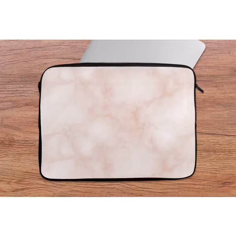 Laptophoes - Roze - Marmer - Crème — 2