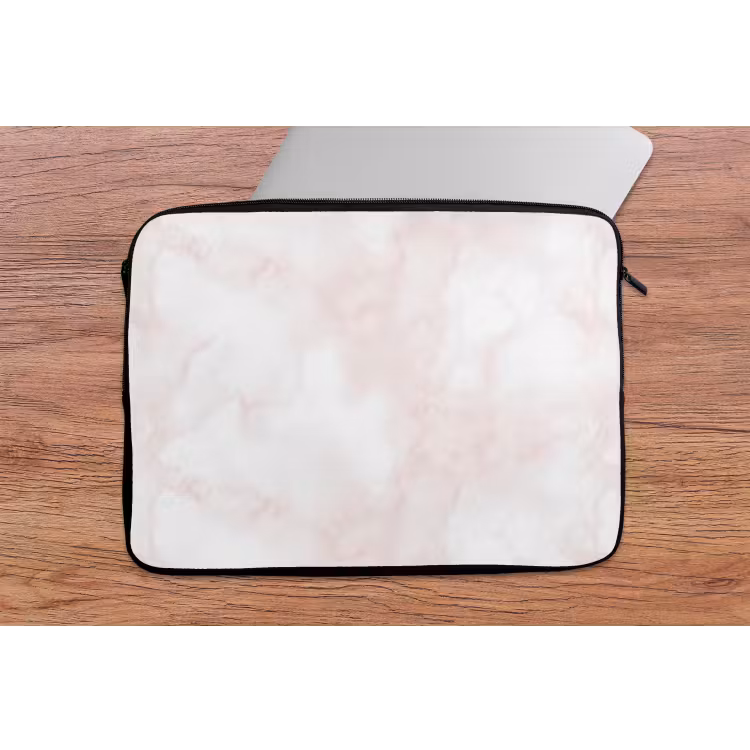 Laptophoes - Wolkenstructuur - Roze - Marmer — 2