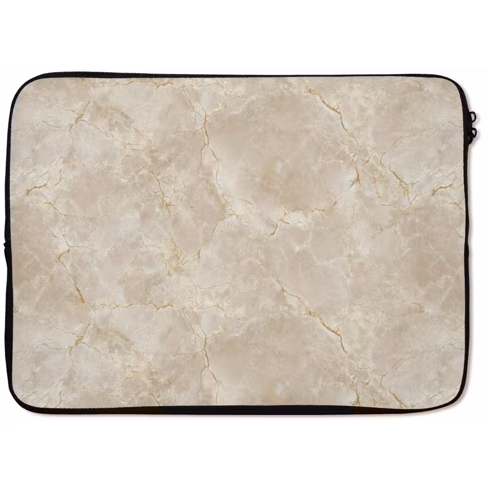Laptophoes - Lichtbeige - Marmer - Aders — 1