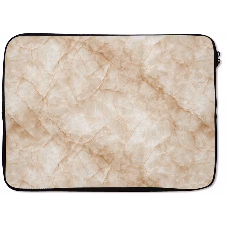 Laptophoes - Kristalstructuur - Bruin - Marmer — 1