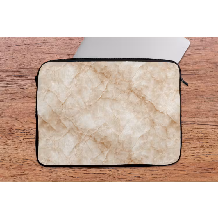 Laptophoes - Kristalstructuur - Bruin - Marmer — 2