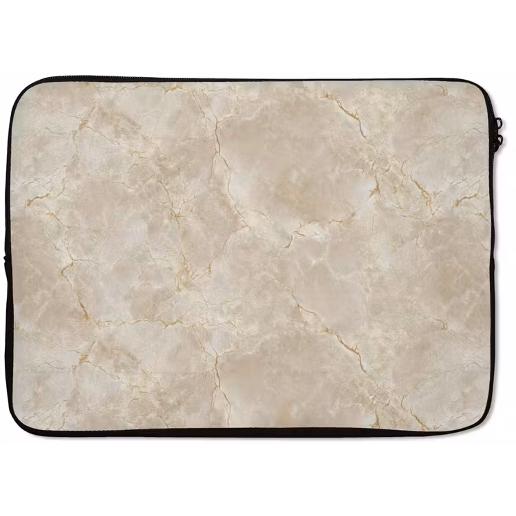 Laptophoes - Lichtbeige - Marmer - Aders — 1