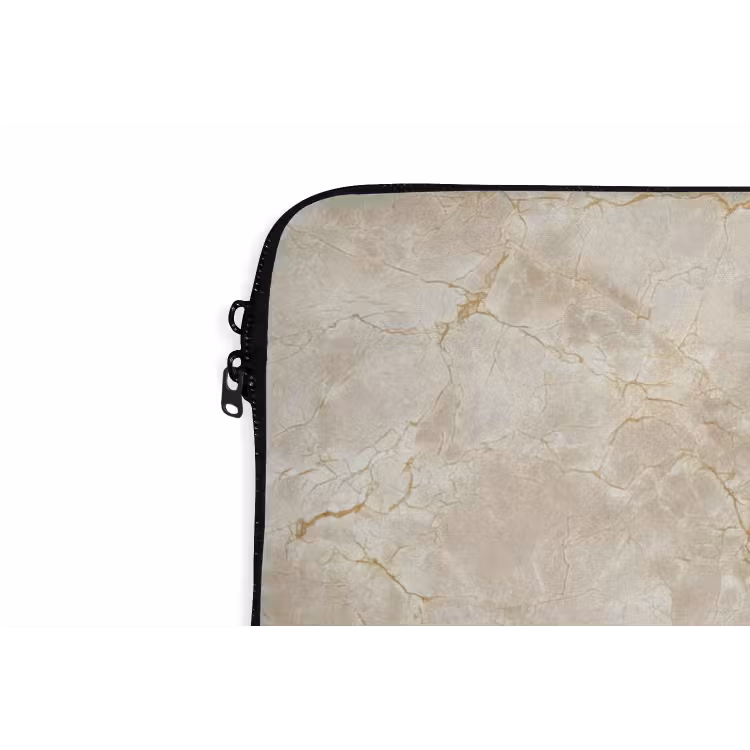 Laptophoes - Lichtbeige - Marmer - Aders — 5