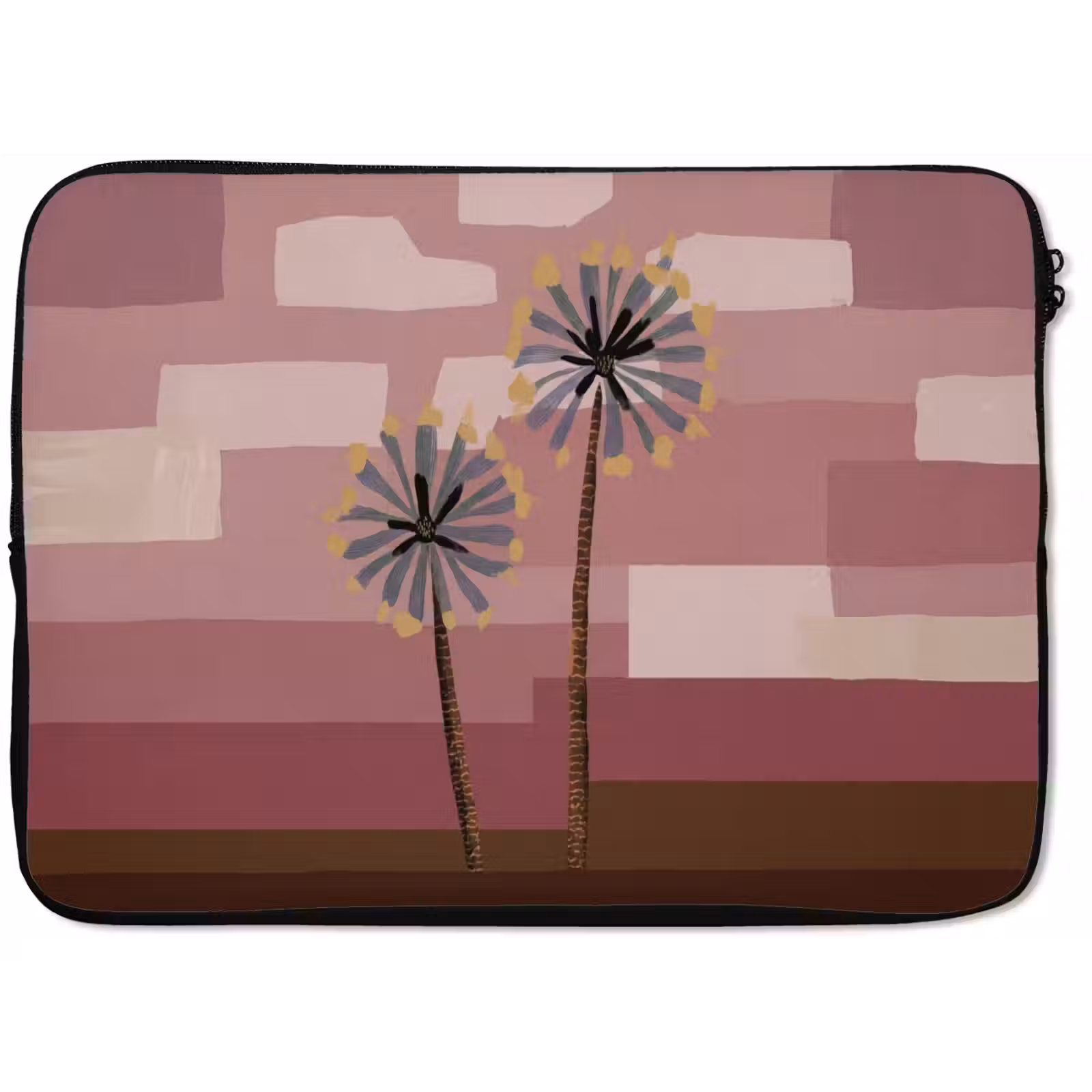 Laptophoes - Illustratie - Bloemen - Vlakken - Abstract — 1