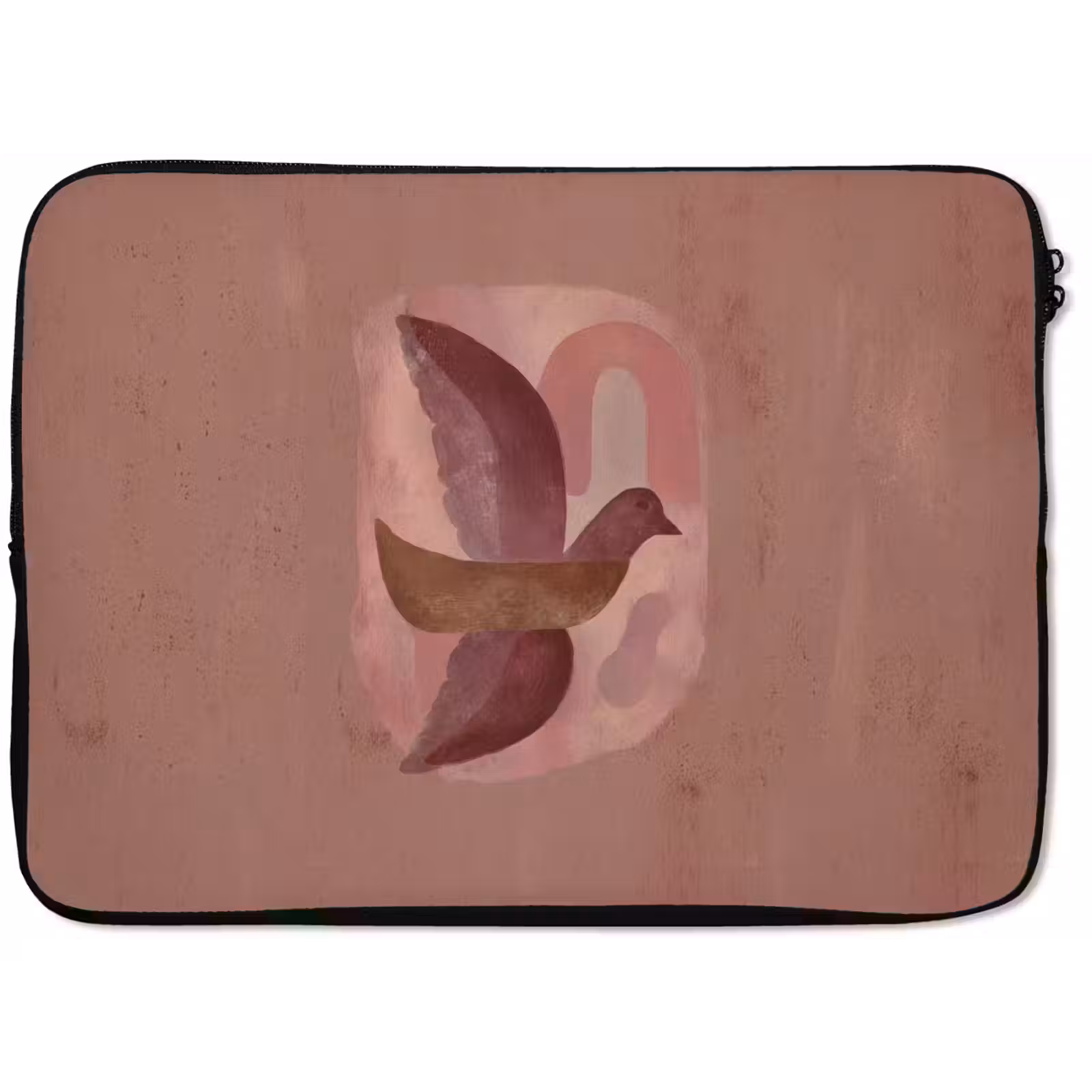 Laptophoes - Illustratie - Vogels - Abstract - Roze — 1