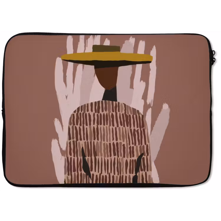 Laptophoes - Abstract - Figuur - Illustratie - Hoed — 1