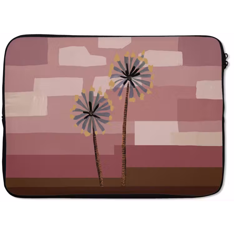 Laptophoes - Illustratie - Bloemen - Vlakken - Abstract — 1