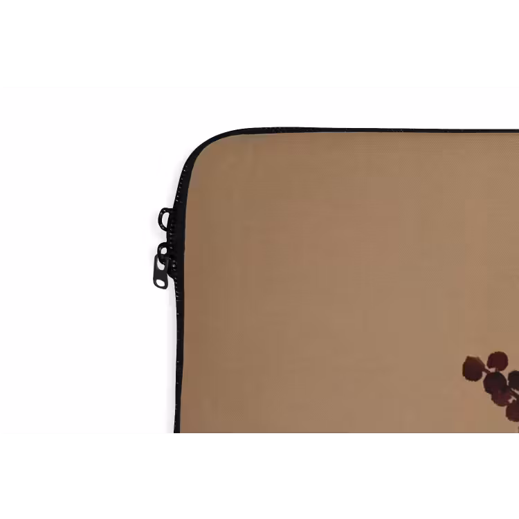 Laptophoes - Minimalistisch - Vaas - Bloemen - Bruin — 5