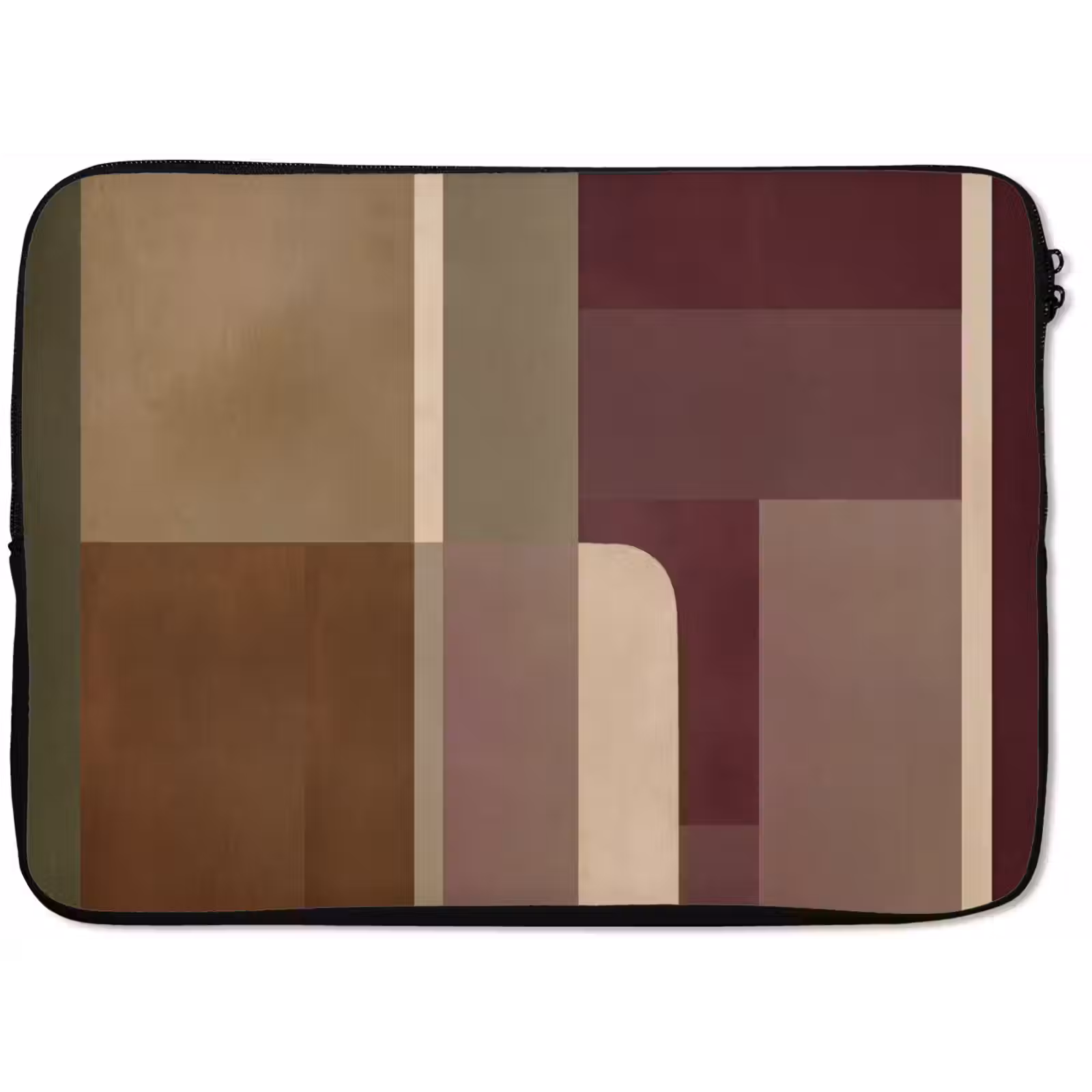 Laptophoes - Vlakken - Abstract - Bordeaux - Lijnen — 1