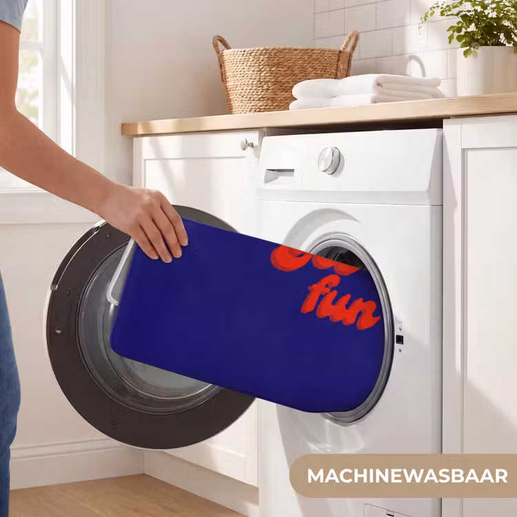 Badmat - Blauw - Rood - Yes fun - 3D — 7