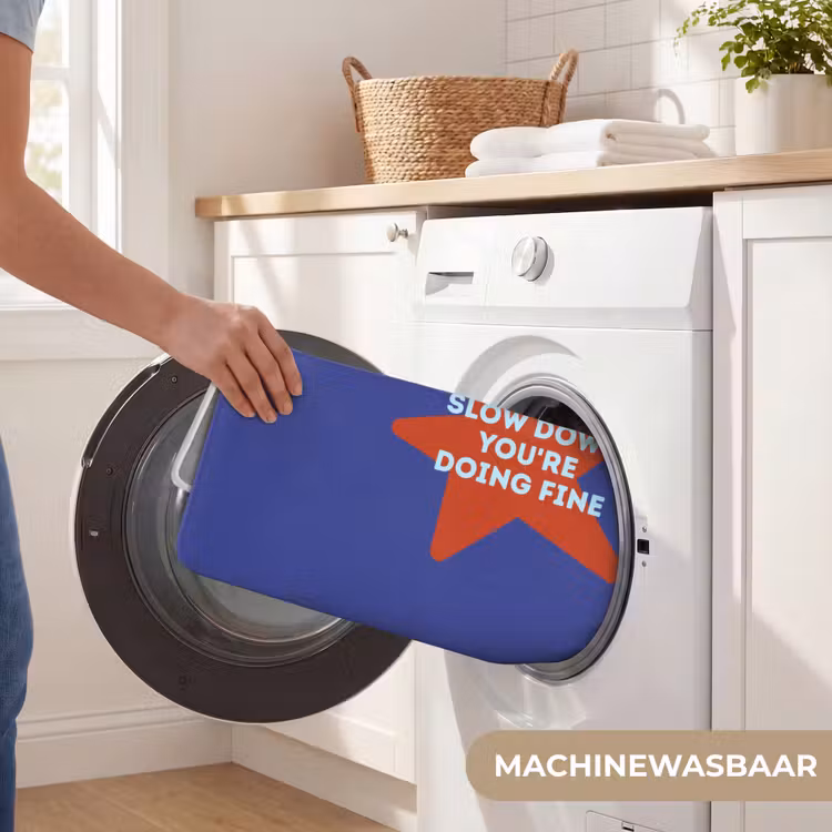 Badmat - Slow down you're doing fine - Ster - Blauw — 7