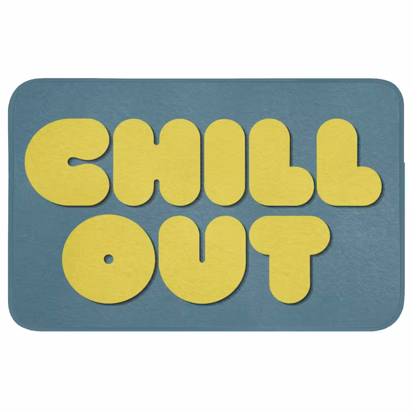 Badmat - Chill out - Geel - Blauw — 1
