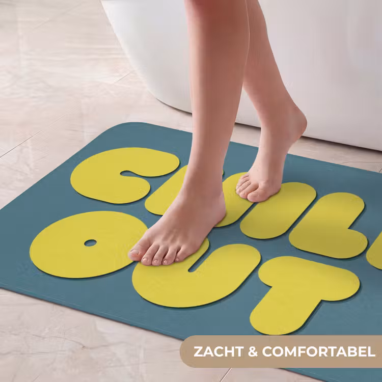 Badmat - Chill out - Geel - Blauw — 5
