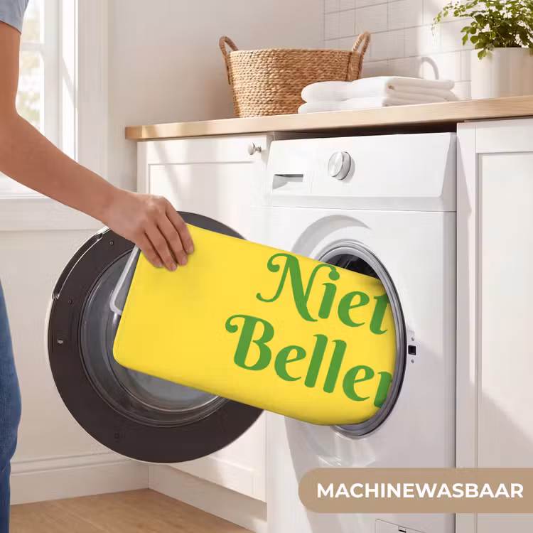 Badmat - Mij niet bellen - Telefoon - Geel — 7