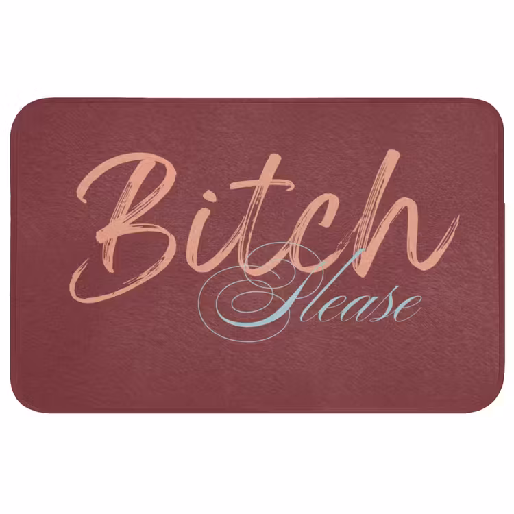 Badmat - Bitch please - Rood - Blauw — 1