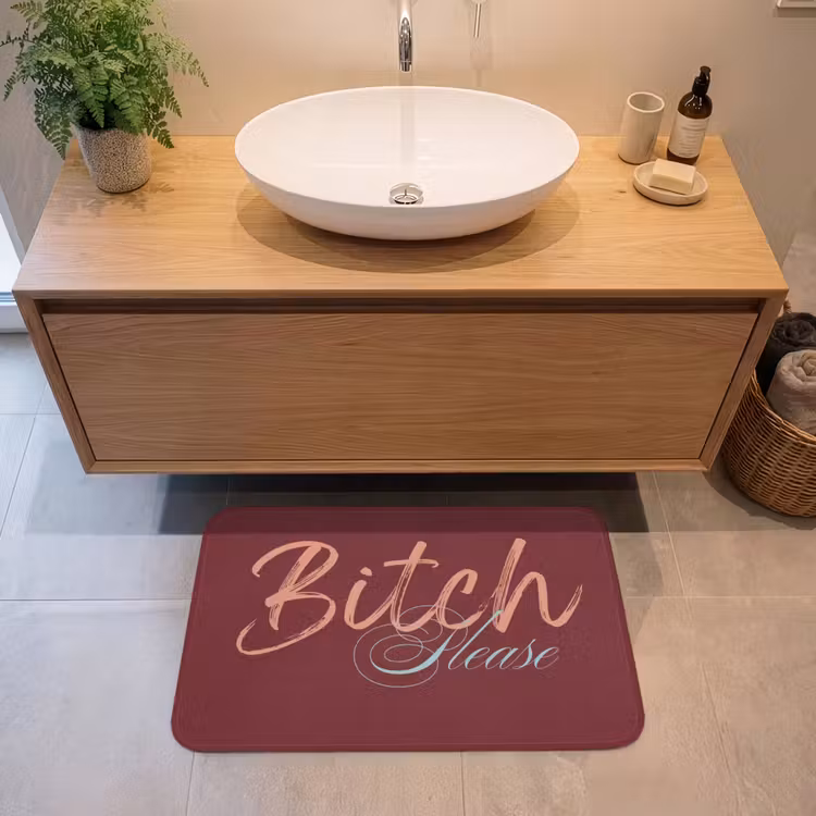 Badmat - Bitch please - Rood - Blauw — 2