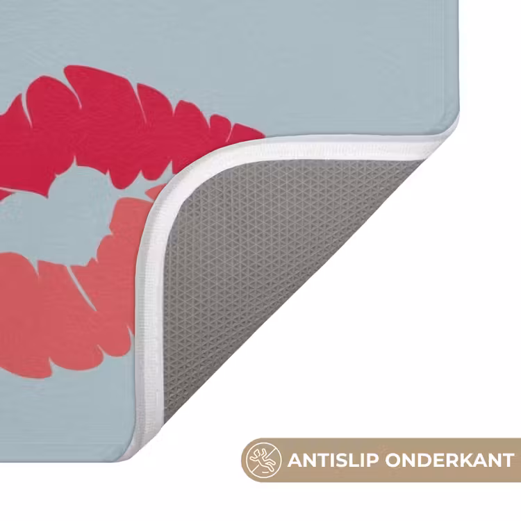 Badmat - Kiss my ass - Lip - Blauw — 3
