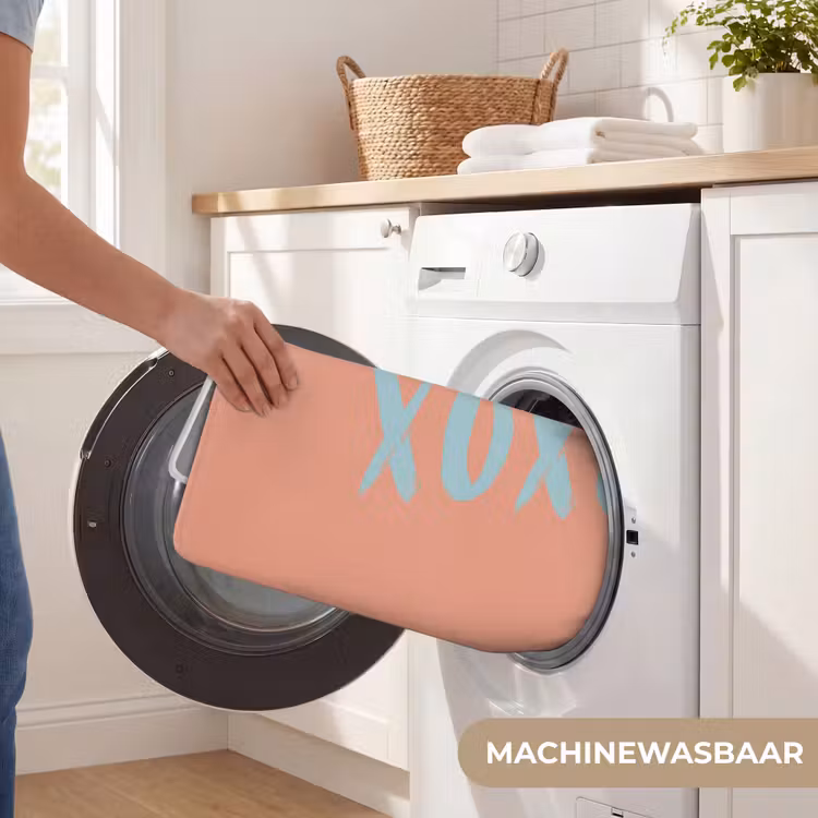 Badmat - XOXO - Blauw - Perzikkleur — 7