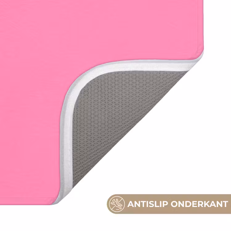 Badmat - Roze - Groene - Bonjour - Organisch — 3