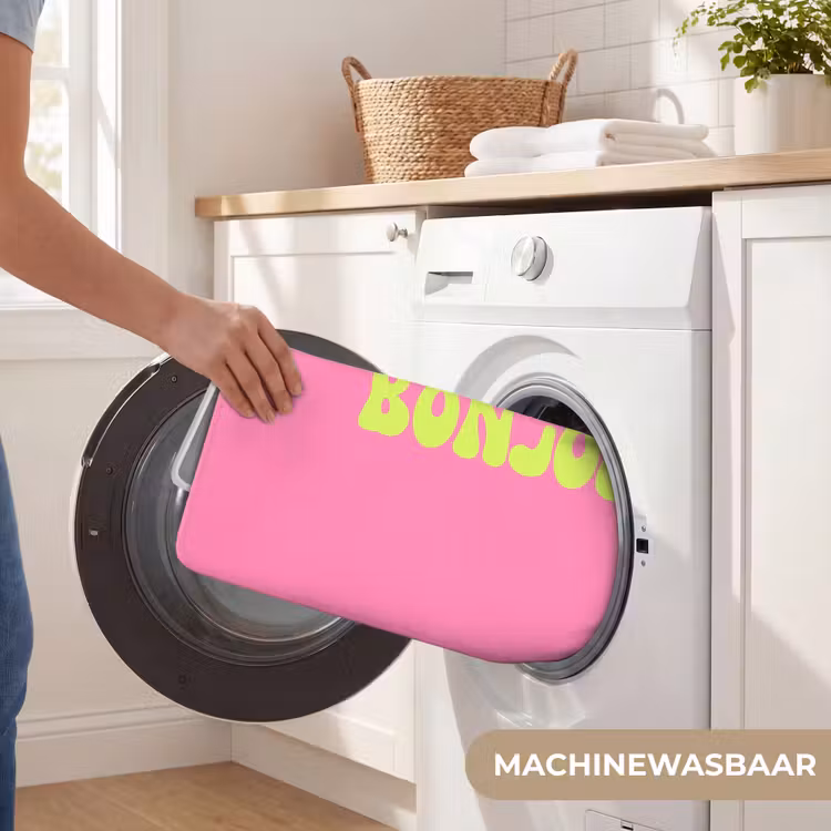 Badmat - Roze - Groene - Bonjour - Organisch — 7