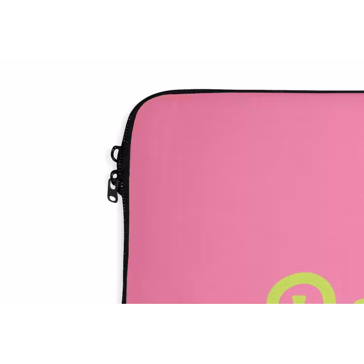 Laptophoes - Roze - Groene Bonjour - art-deco — 5