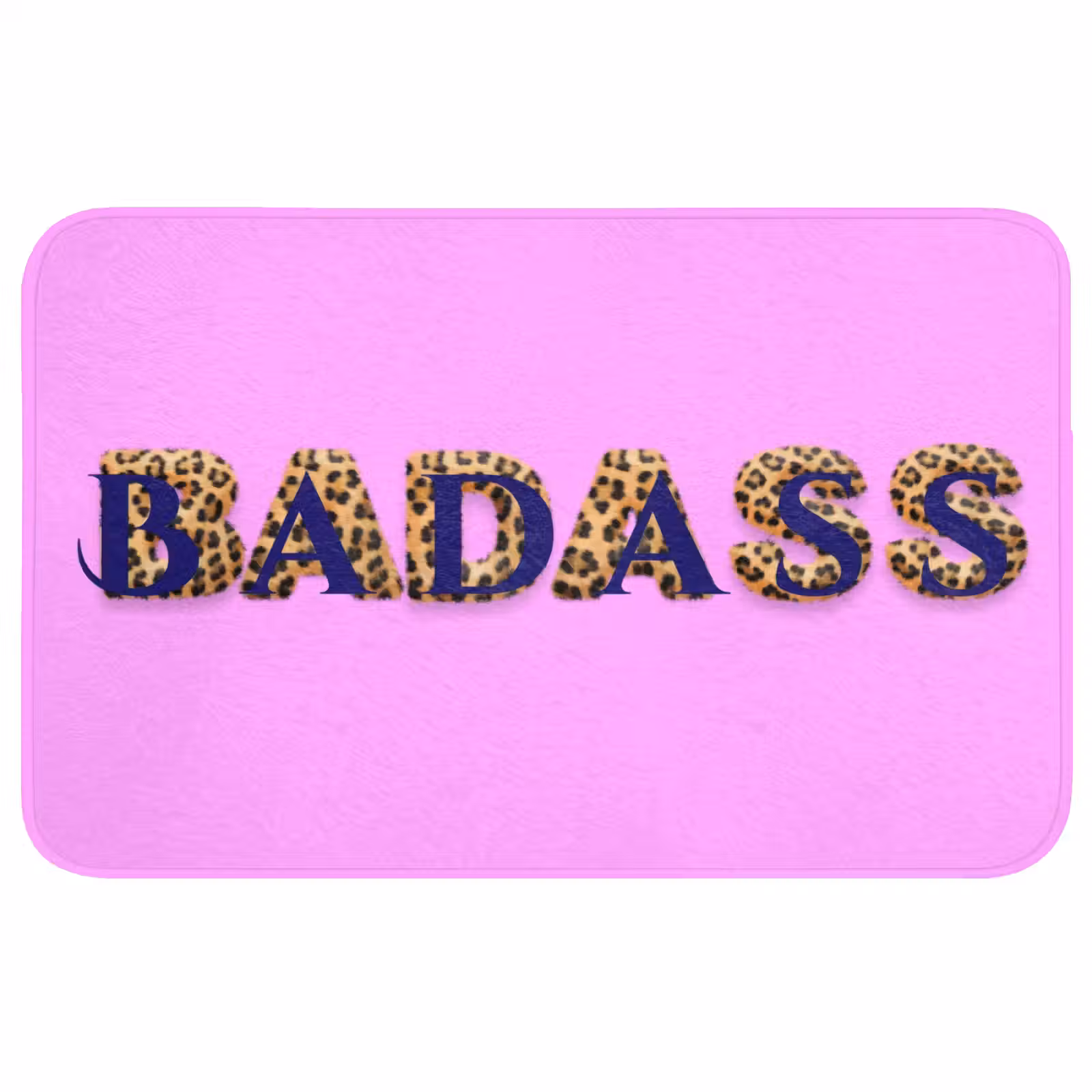 Badmat - Felroze - Badass - Panterprint - Schaduw — 1