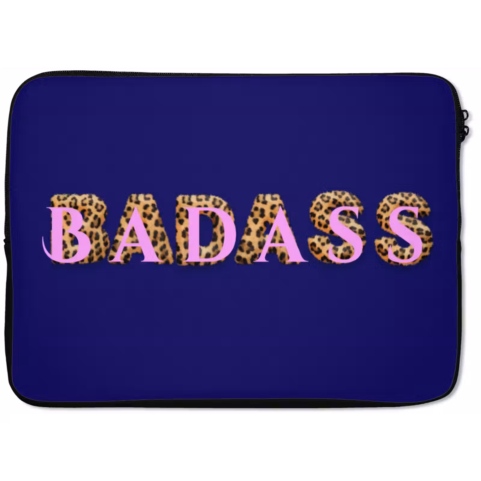 Laptophoes - Badass - Panterpint - Schaduw - Roze — 1