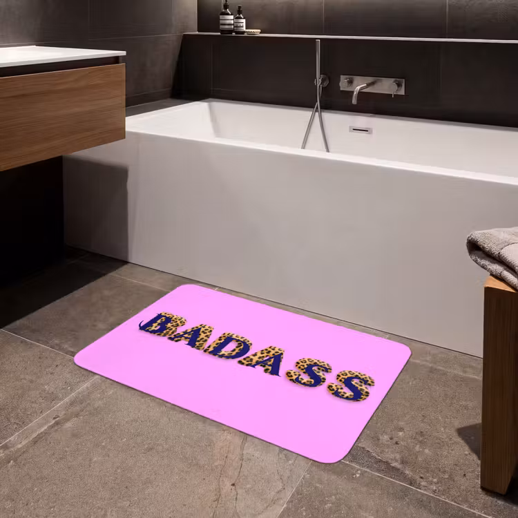 Badmat - Felroze - Badass - Panterprint - Schaduw — 4