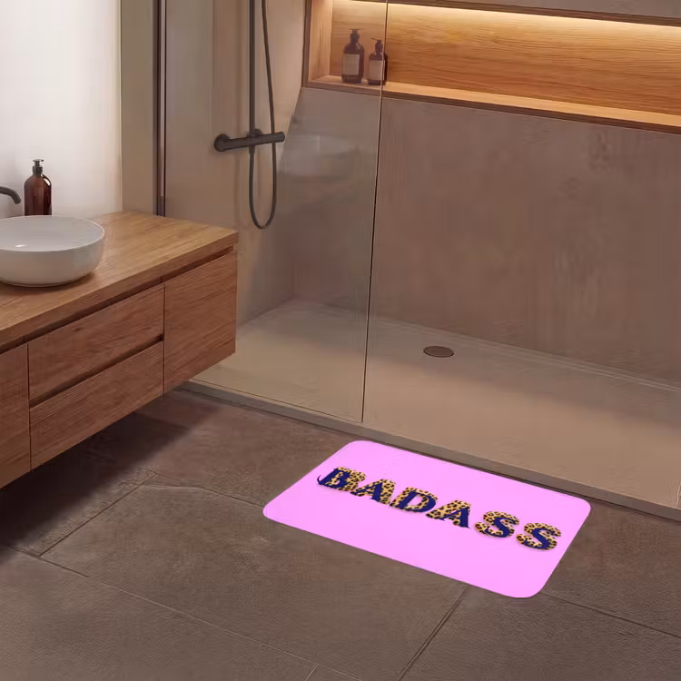 Badmat - Felroze - Badass - Panterprint - Schaduw — 6
