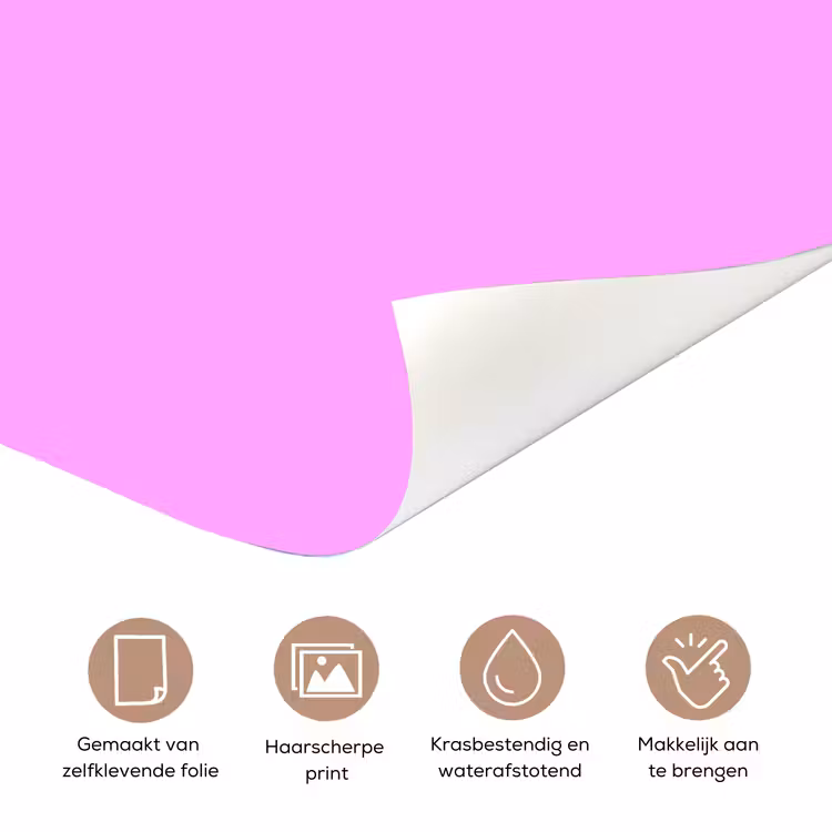 Deursticker - Felroze - Badass - Panterprint - Schaduw — 3